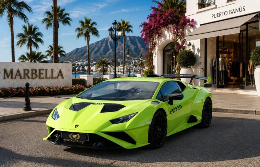 Lamborghini de alquiler en Puerto Banús Marbella